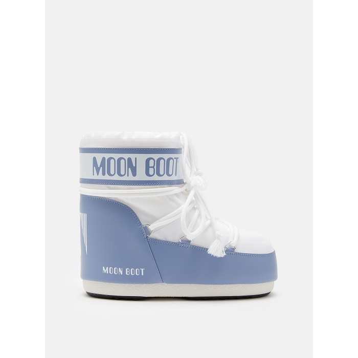 Moon boot chaussures moon boot elephant grey white icon low nylon elephant grey white blanc