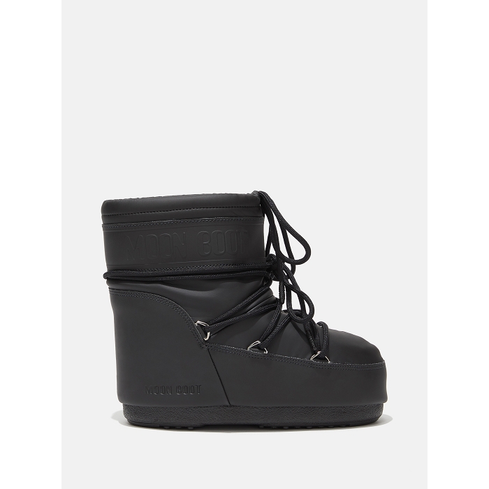 Moon boot chaussures moon boot black icon low rubber noir