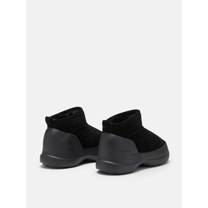 Moon boot chaussures moon boot black luna low boot suede noir9156901_2
