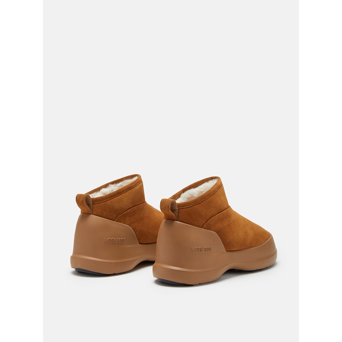 Moon boot chaussures moon boot cognac luna low boot suede marron9157001_2