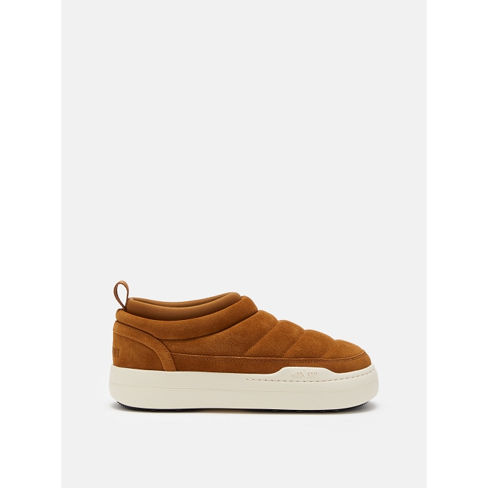Moon boot chaussures moon boot cognac park soft suede marron