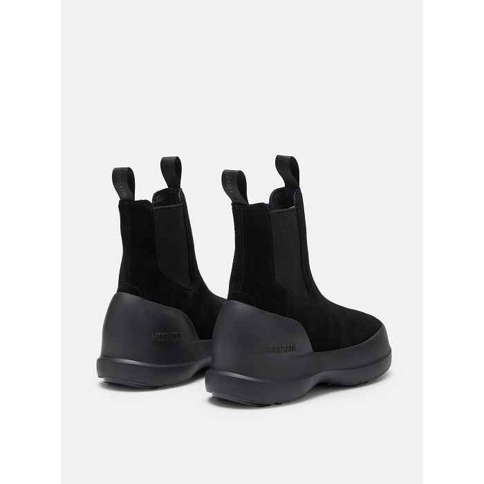Moon boot chaussures moon boot black luna chelsea suede noir9157501_2