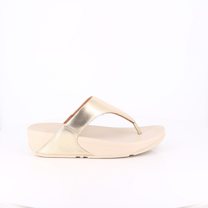 Fitflop chaussures fitflop lulu leather toepost platino or