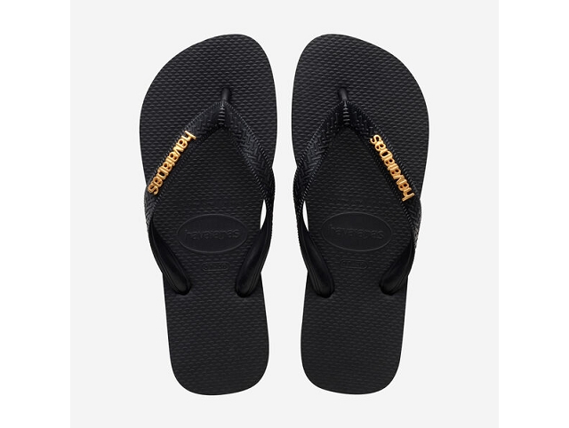 Havaianas chaussures havaianas top logo metallic black black 