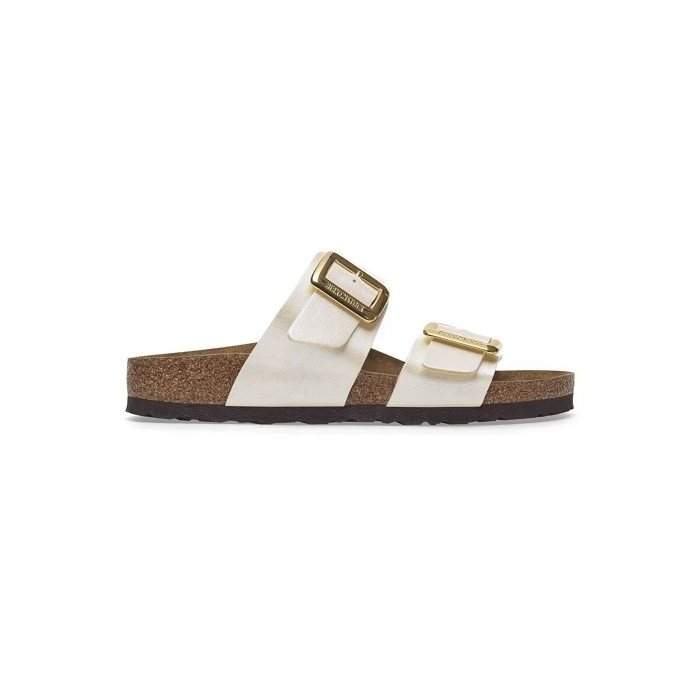 Birkenstock chaussures birkenstock sydney cushion buckle graceful pearl white 9172501_2