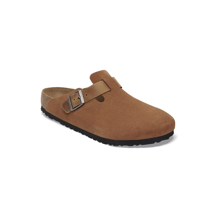 Birkenstock chaussures birkenstock boston suede cognac 