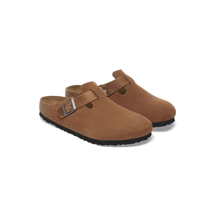 Birkenstock chaussures birkenstock boston suede cognac 9172901_3