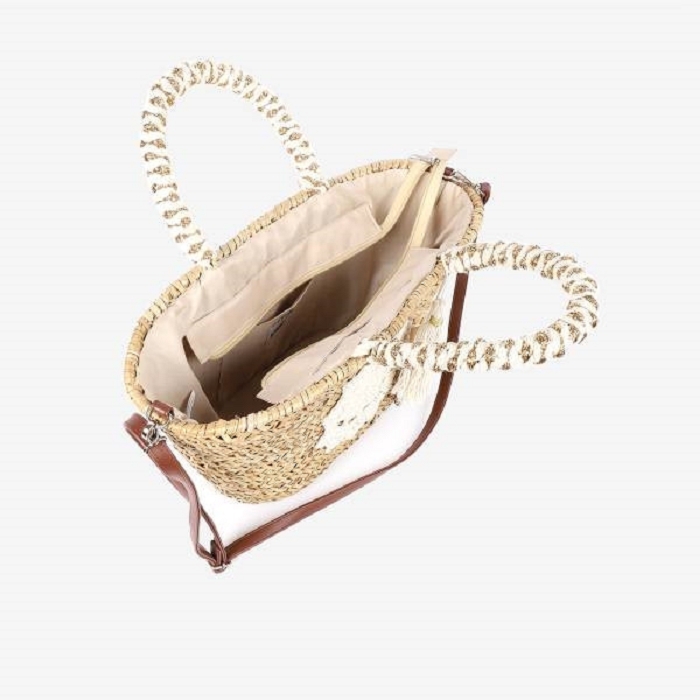 Les tropeziennes accessoires les tropeziennes panier paille 42x32x15 natural 9174501_2