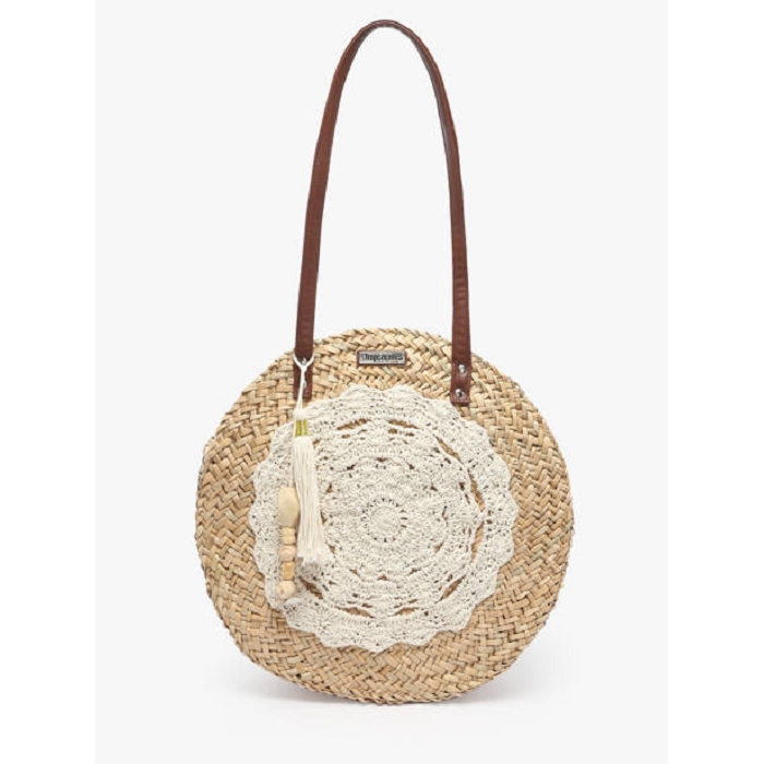 Les tropeziennes accessoires les tropeziennes panier paille 40x40x6 natural 