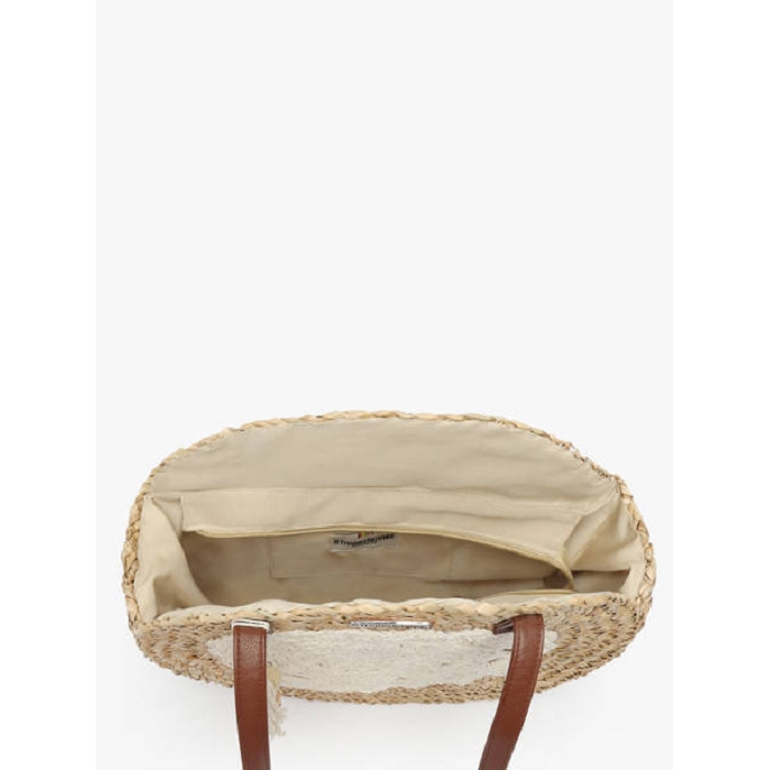 Les tropeziennes accessoires les tropeziennes panier paille 40x40x6 natural 9174601_2