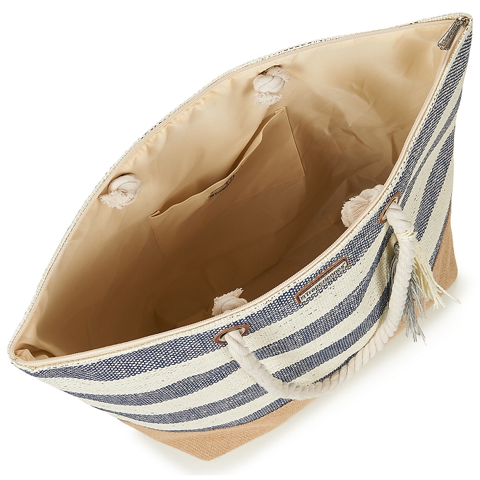 Les tropeziennes accessoires les tropeziennes sac shopping papier marine 9174701_2