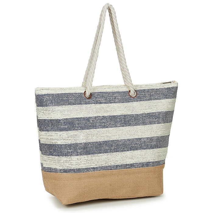 Les tropeziennes accessoires les tropeziennes sac shopping papier marine 9174701_3