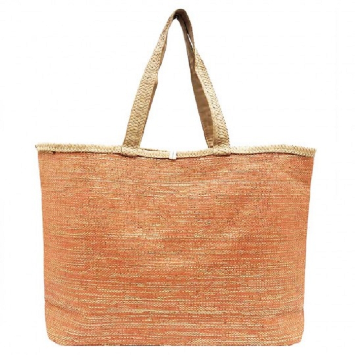 Les tropeziennes accessoires les tropeziennes sac shopping papier orange 9175101_2