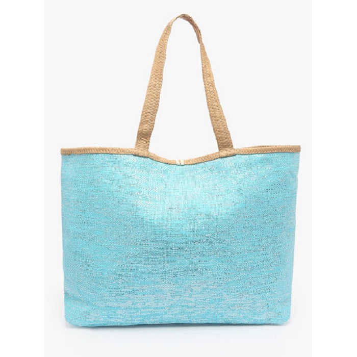 Les tropeziennes accessoires les tropeziennes sac shopping papier turquoise 9175201_3