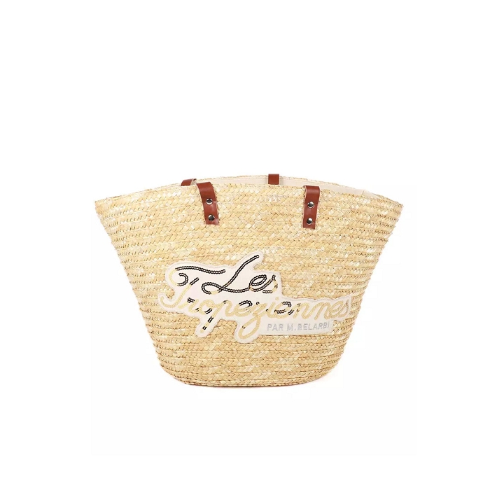 Les tropeziennes accessoires les tropeziennes panier 45x30x20 paille naturel 9175601_3