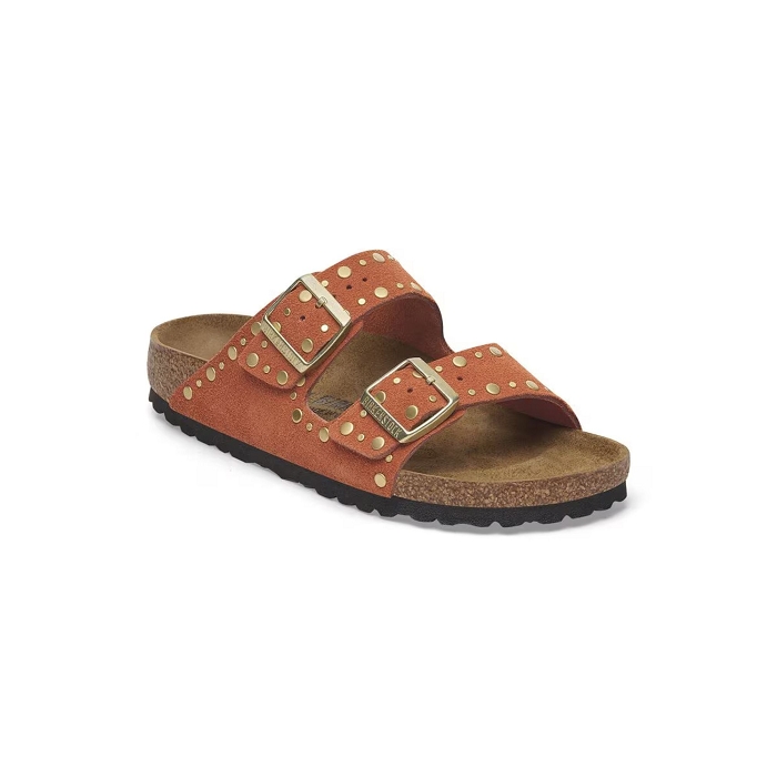 Birkenstock chaussures birkenstock arizona rivet dark rust 