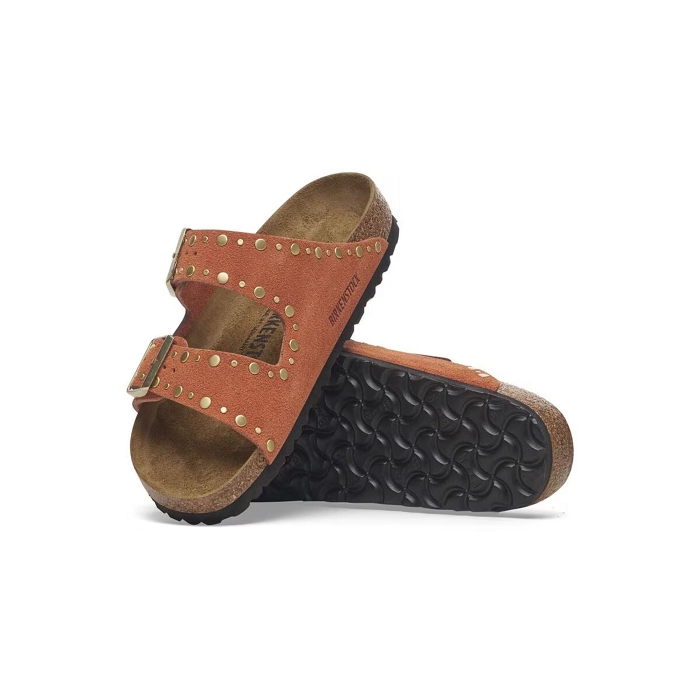 Birkenstock chaussures birkenstock arizona rivet dark rust 9176101_3