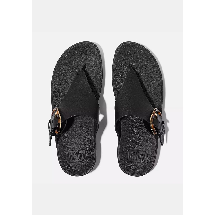 Fitflop chaussures fitflop lulu resin buckle black 9176601_3