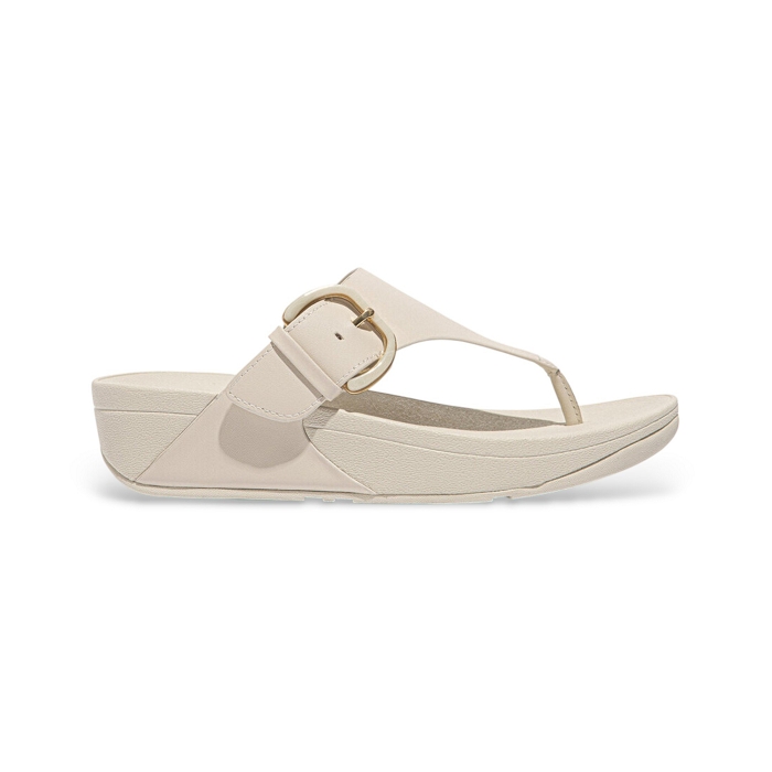 Fitflop chaussures fitflop lulu resin buckle beige 