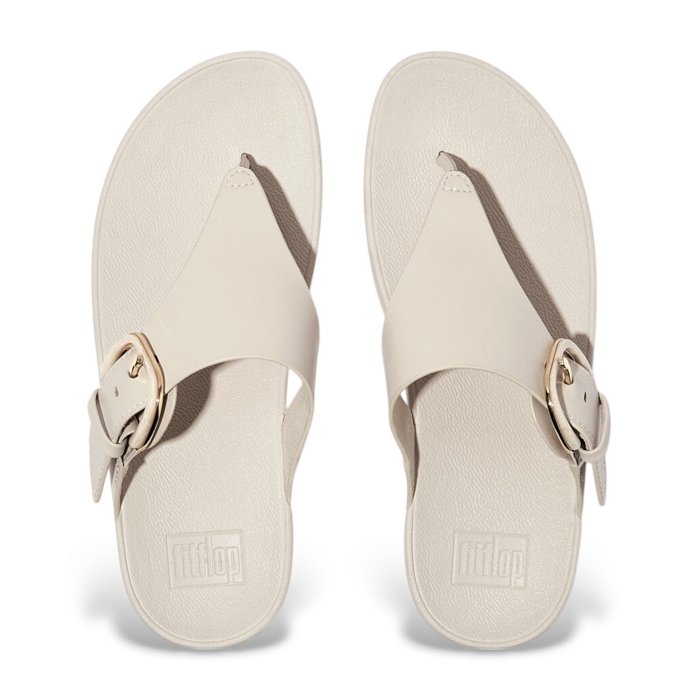 Fitflop chaussures fitflop lulu resin buckle beige 9176701_3