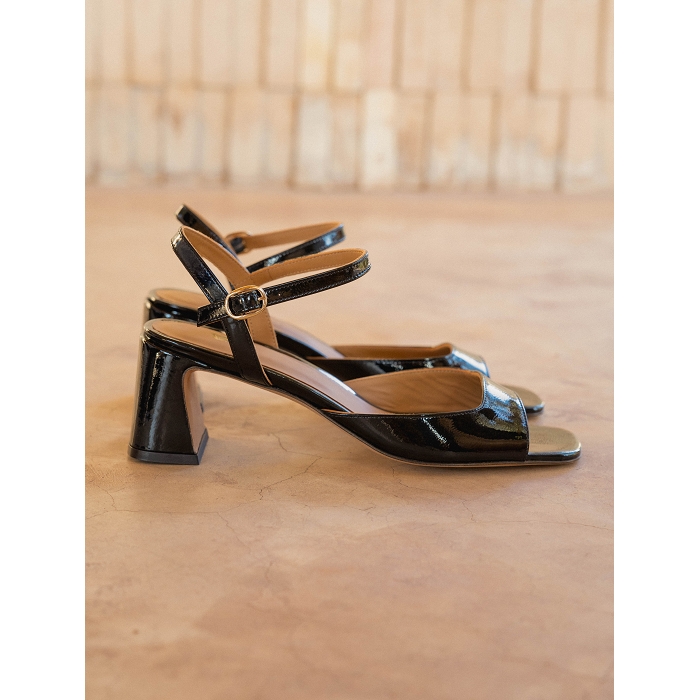 Bobbies chaussures bobbies vahina noir vinyl 