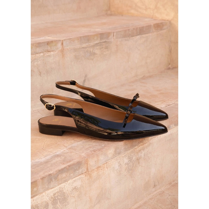 Bobbies chaussures bobbies estela noir laque 