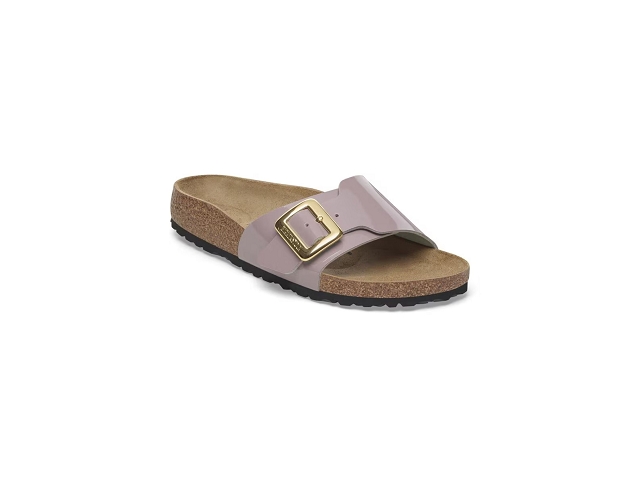 Birkenstock chaussures birkenstock catalina cushion buckle patent faded purple 