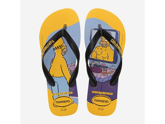 Havaianas chaussures havaianas simpsons pop yelow 