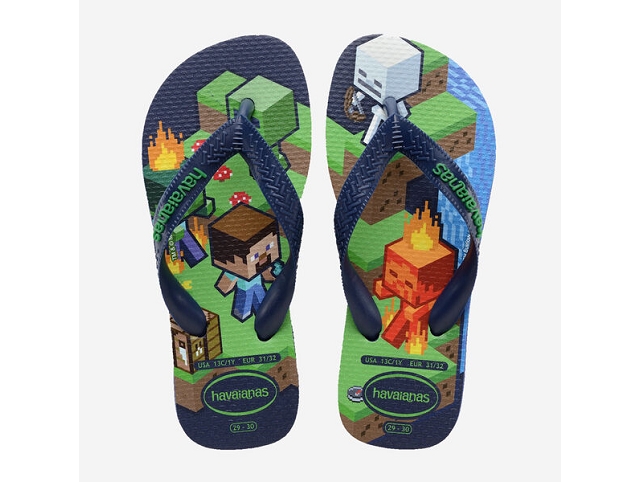 Havaianas chaussures havaianas kids minecraft navy blue 