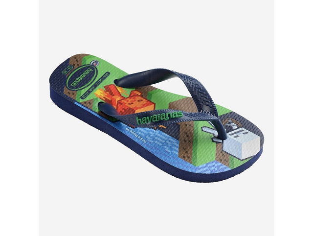 Havaianas chaussures havaianas kids minecraft navy blue 9184401_3