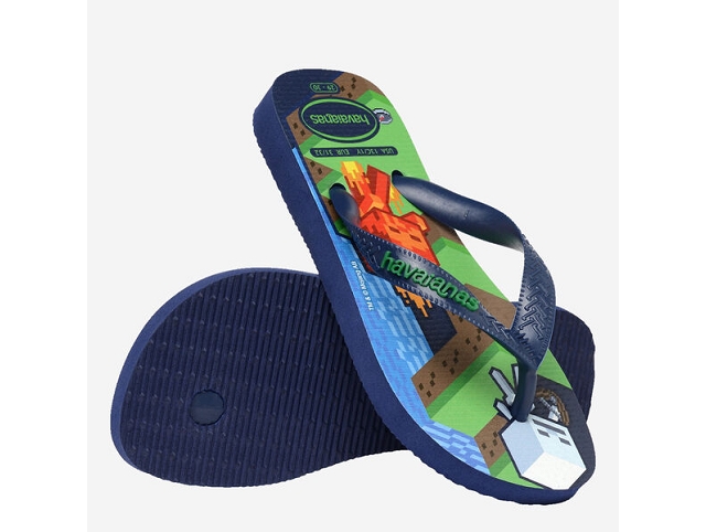 Havaianas chaussures havaianas kids minecraft navy blue 9184401_4