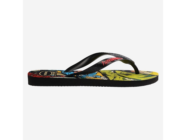 Havaianas chaussures havaianas top marvel classics black red 9184901_2