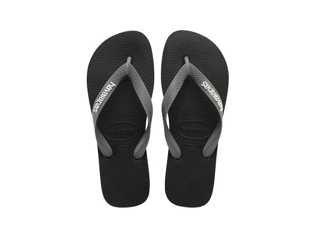 Havaianas chaussures havaianas top logo pop up black steel grey 