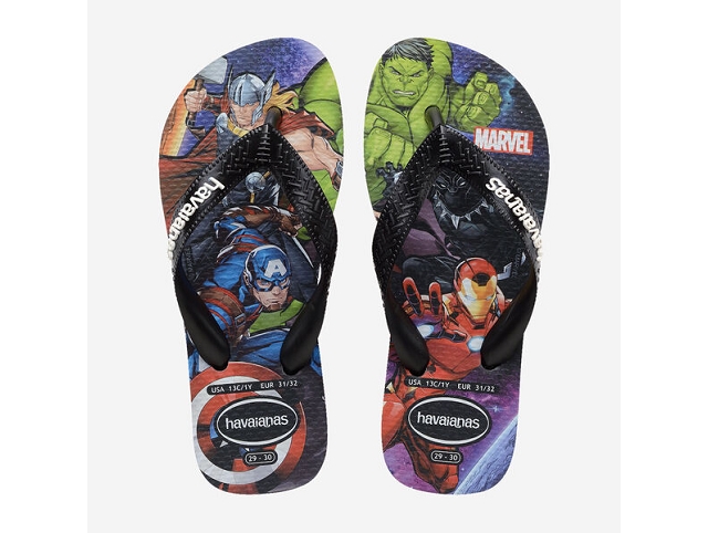 Havaianas chaussures havaianas kids top marvel ii black 