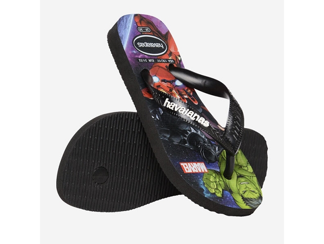 Havaianas chaussures havaianas kids top marvel ii black 9185901_4