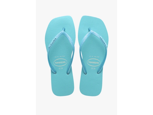 Havaianas chaussures havaianas slim square glitter neon beige blue 