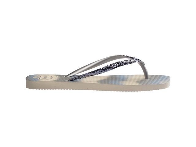 Havaianas chaussures havaianas styleslim square glitter party beige silver metallic 9187701_2