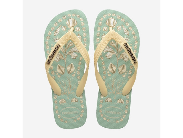 Havaianas chaussures havaianas top tropicalia vibes coast green 
