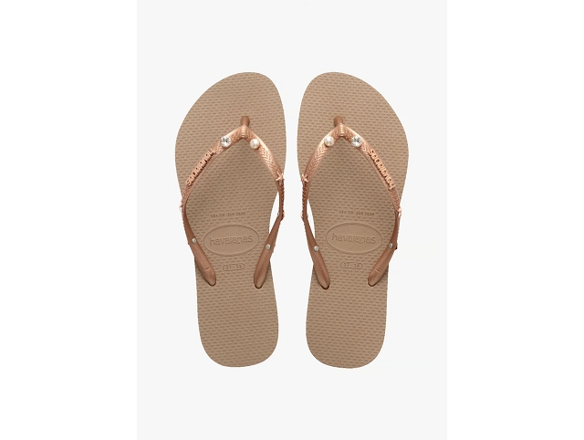 Havaianas chaussures havaianas slim luxury aqua rose gold 