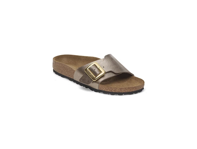 Birkenstock chaussures birkenstock catalina cushion buckle graceful pearl white 