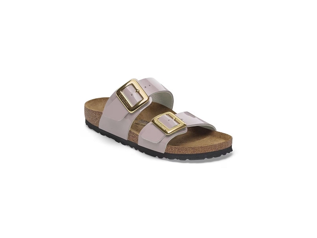 Birkenstock chaussures birkenstock sydney cushion buckle faded purple 