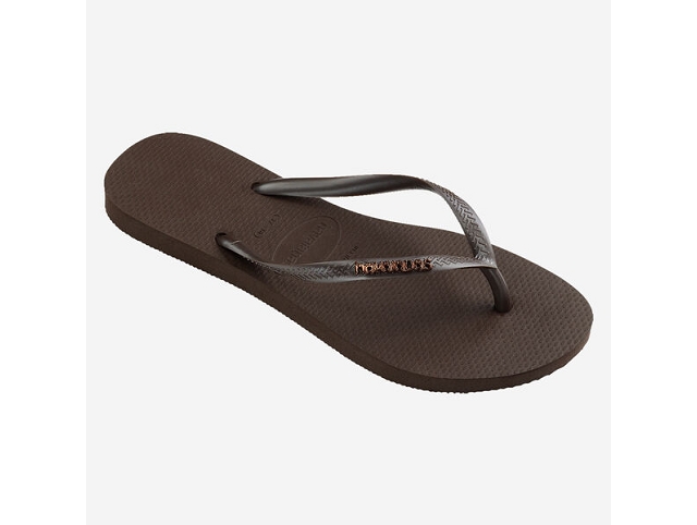 Havaianas chaussures havaianas slim logo metallic dark brown 9190301_3