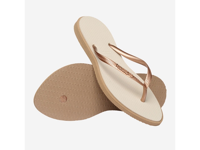 Havaianas chaussures havaianas slim point rose gold beige 9191401_4