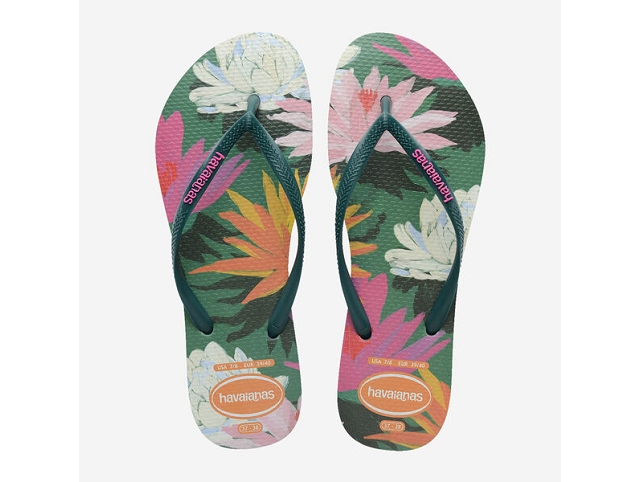 Havaianas chaussures havaianas slim summer bliss pantanal green 