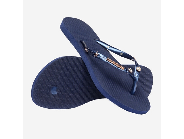 Havaianas chaussures havaianas slim luxury aqua navy blue 9191901_4