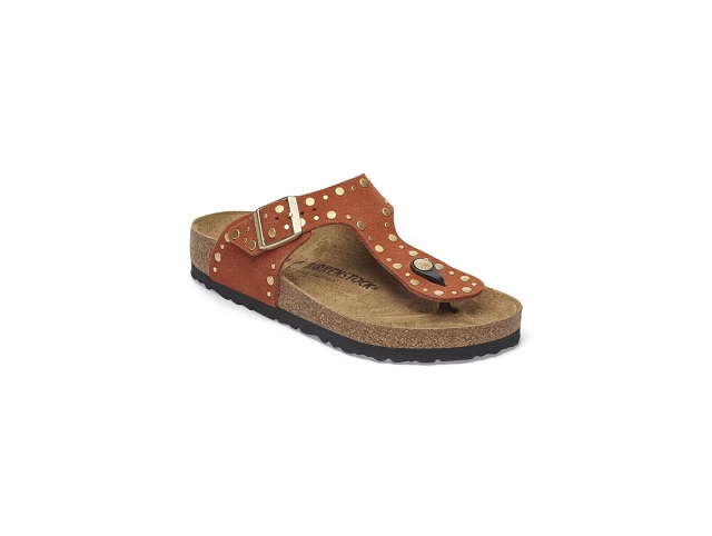 Birkenstock chaussures birkenstock gizeh rivet dark rust 