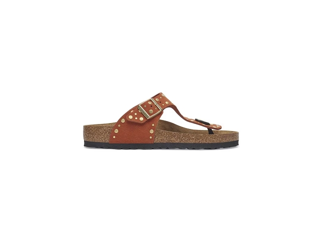 Birkenstock chaussures birkenstock gizeh rivet dark rust 9192301_2