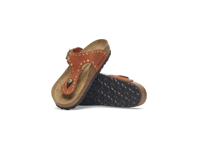 Birkenstock chaussures birkenstock gizeh rivet dark rust 9192301_3