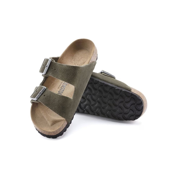 Birkenstock chaussures birkenstock arizona suede thyme contrast 9193801_2