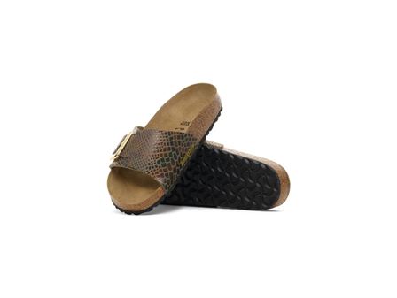 Birkenstock chaussures birkenstock catalina cushion buckle shiny snake sage 9195401_3